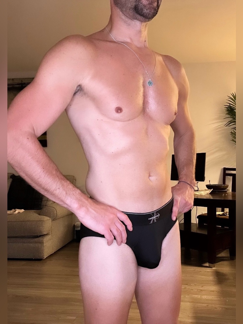 Calvin Klein Men’s Black Stretch Briefs with Logo Waistband - Picture 9 of 14